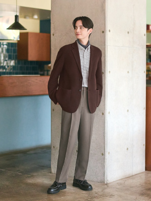 ユニクロC　ニットジャケット　XSサイズ　ブラウン 2026年最新】UniQlo c ニットジャケット ダークブラウンの人気アイテム