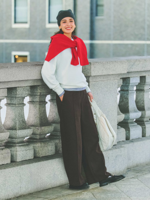 ユニクロ公式 | ソフトニットフリースクルーネックT