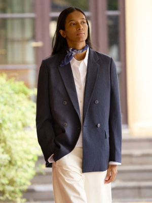 ユニクロ公式 | ダブルジャケット/ストライプ