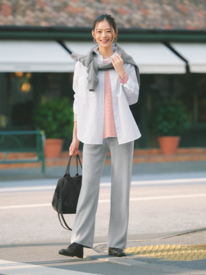 ユニクロ公式 | ウォッシャブルニットリブパンツ