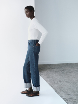 Women's High Rise Regular Jeans | UNIQLO CA