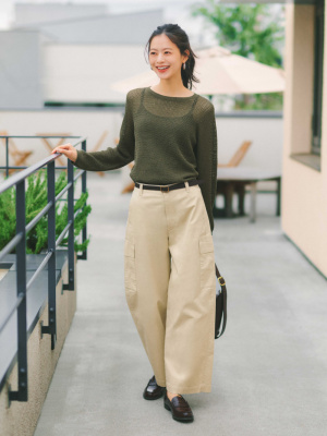 ルイ14世　新品未使用 UNIQLO 3Dメッシュクルーネックセータ ユニクロ公式 | 3Dメッシュクルーネックセーター(レディース)