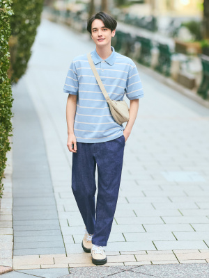 Unisex Stretch Easy Ankle Pants | Denim | UNIQLO US