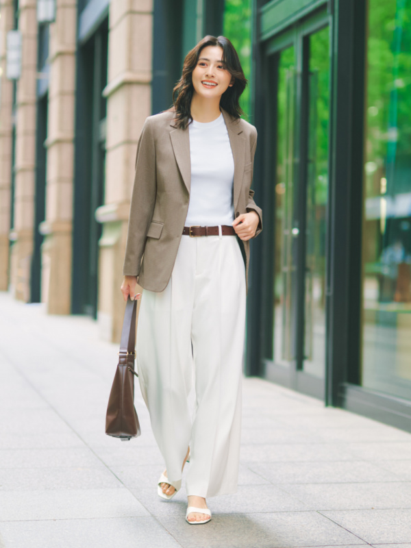 Smart Pleated Wide Pants