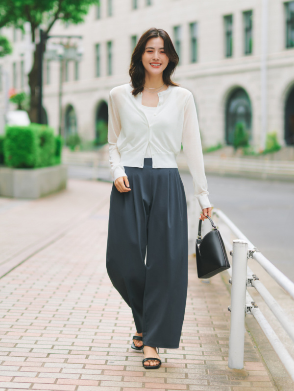 An outfit using Mini T-Shirt and Ultra Stretch Active Wide Pants
