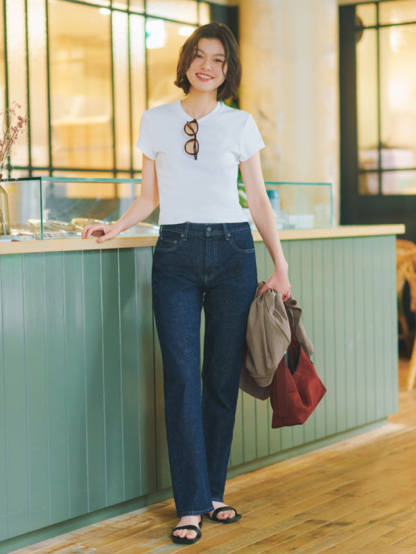 An outfit using Mini T-Shirt and Ultra Stretch Active Wide Pants