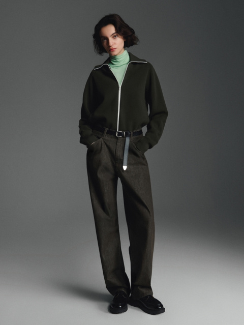 An outfit using Wide Sweatpants and Sweat Oversized Full-Zip