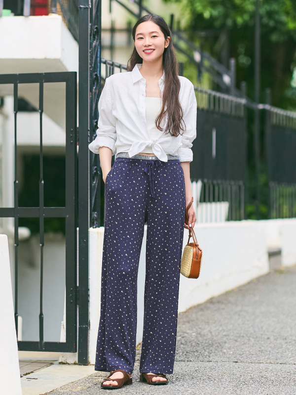 Styling ideas using 「PREMIUM LINEN SHIRT LONG SLEEVE 475647 / and