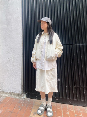 【FOLL/25SS】faded cotton cocoon blouson FOLL/25SS】faded cotton cocoon blouson Volume Sleeve Cocoon