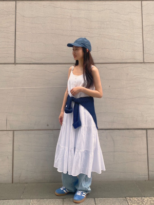 Women's Crinkle Cotton Camisole Dress