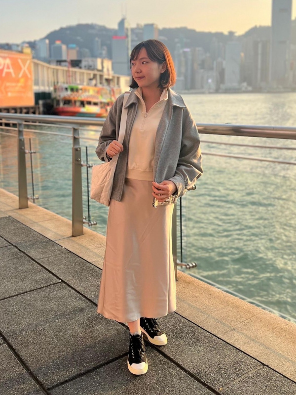 Check styling ideas for「Brushed Jersey Oversized Blouson Check styling ideas for「Brushed Jersey Oversized Blouson