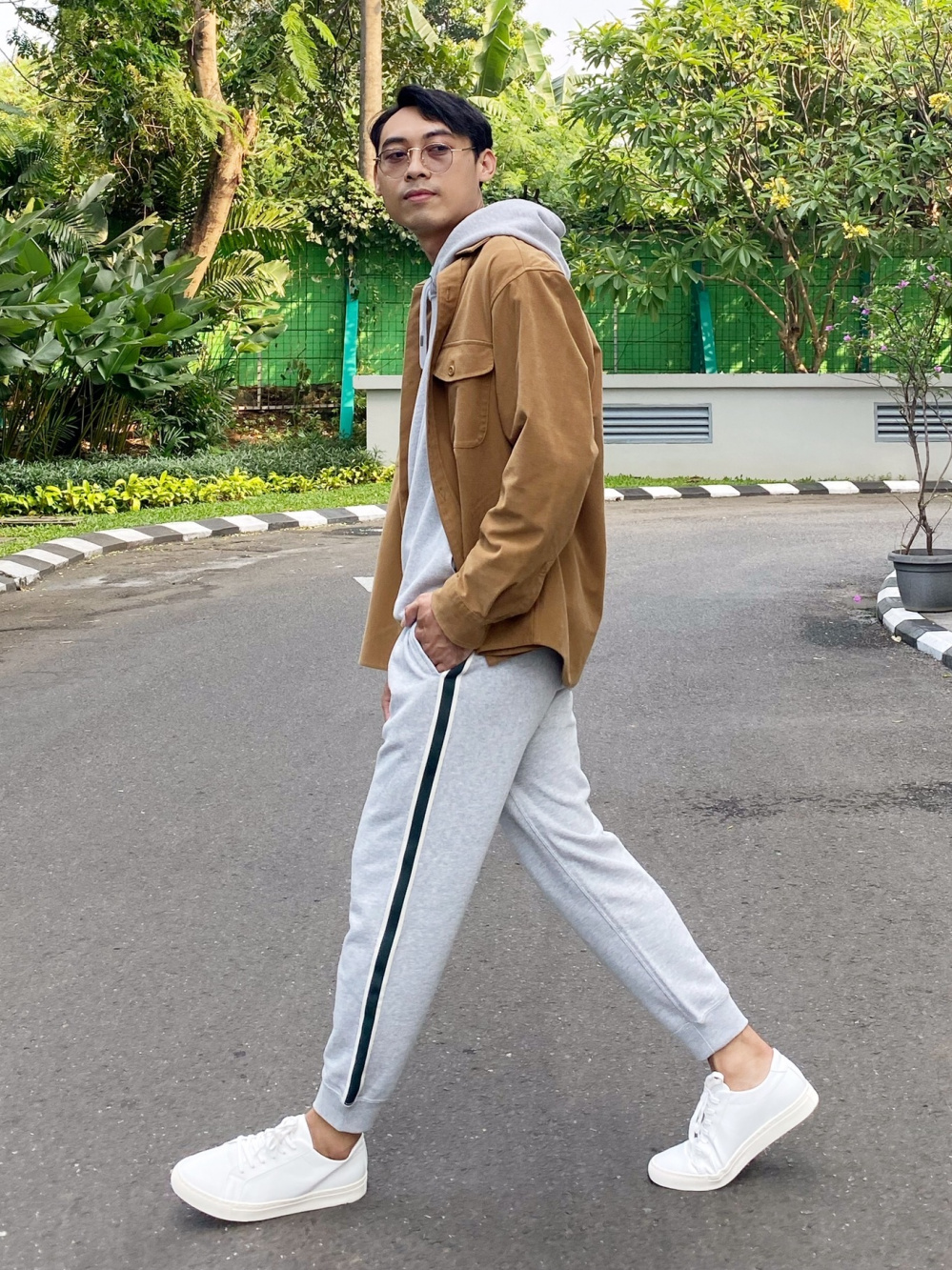 Check styling ideas for「Sweat Pants、Jersey Utility Long Sleeve Over Shirt」