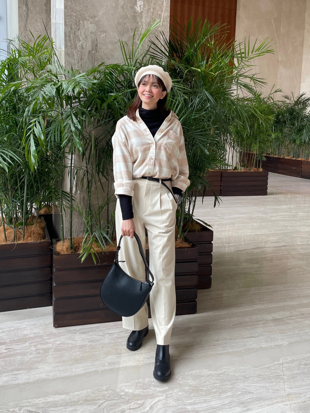 Check styling ideas for「Volume Long Sleeve Blouse、Pleated Wide