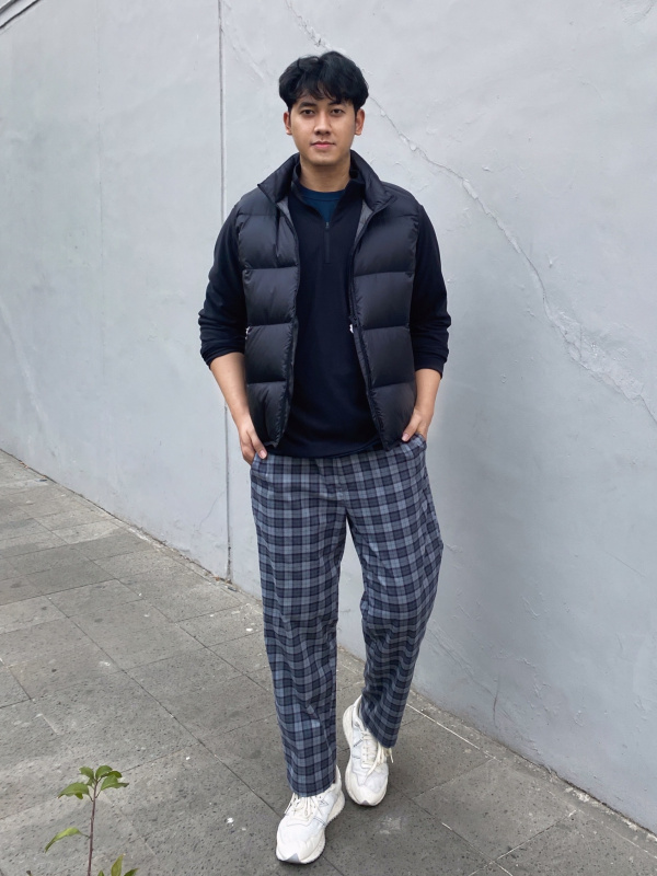 Uniqlo flannel easy online pants