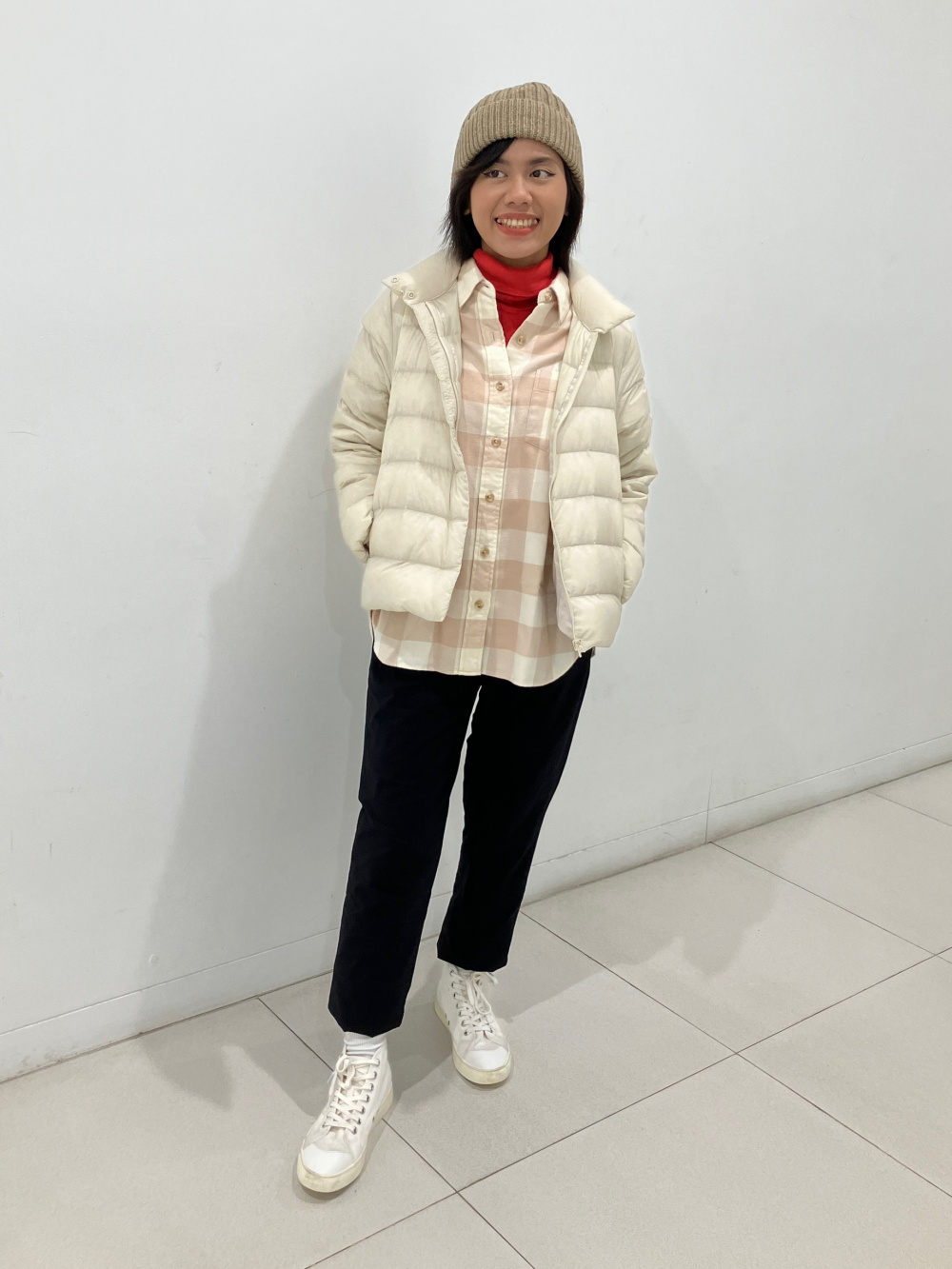 Check styling ideas for「Ultra Light Down Jacket、Flannel Checked