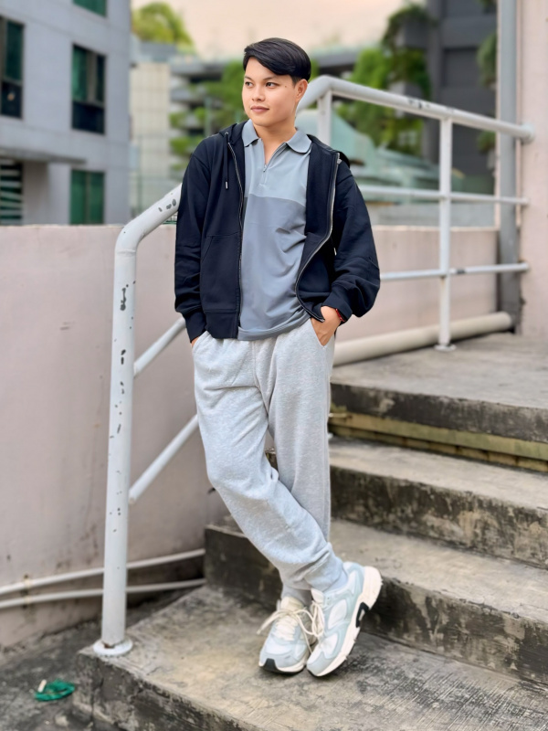 MEN'S DRY-EX HALF-ZIP POLO SHIRT | UNIQLO PH