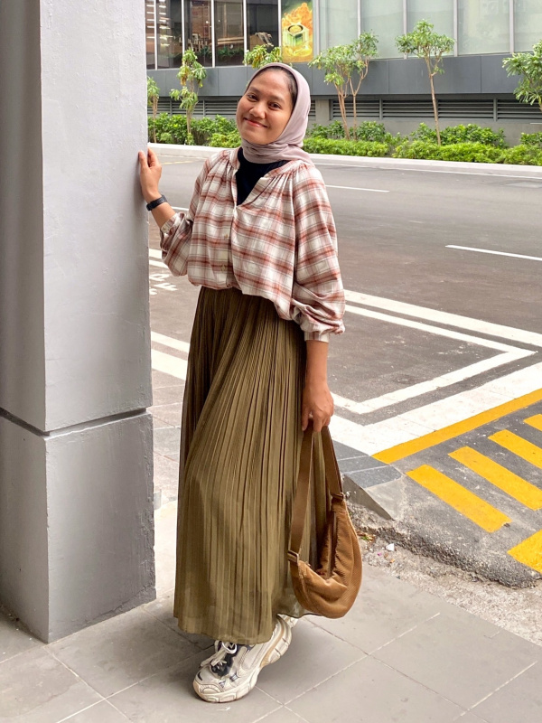 Flannel skirt uniqlo sale