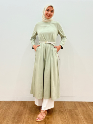 Women's AIRism Cotton Flare Dress | UNIQLO ID