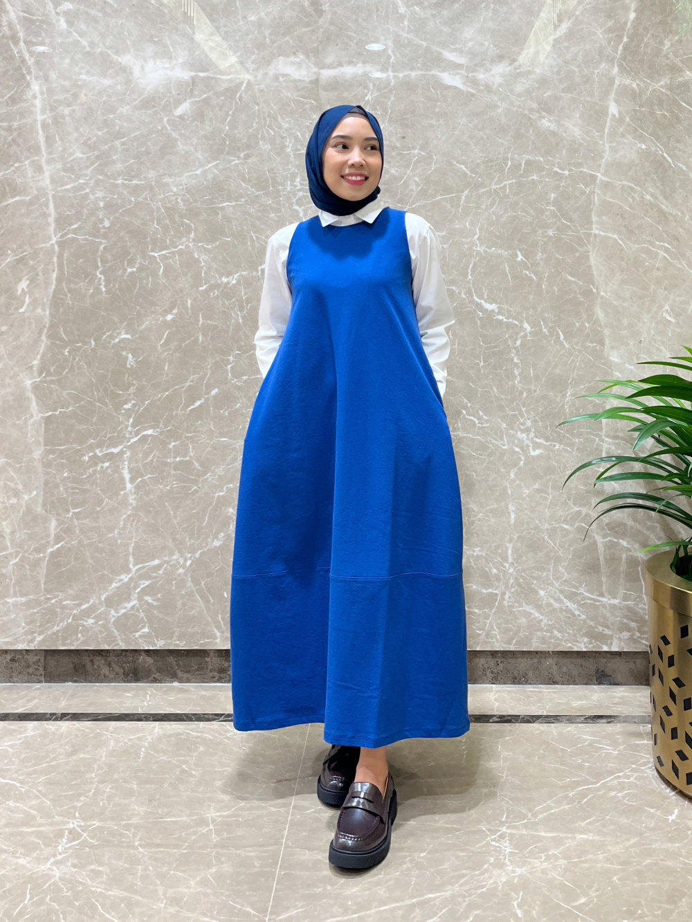 uniqlo jersey balloon dress An outfit using Jersey Balloon Dress SleevelessUNIQLO SG