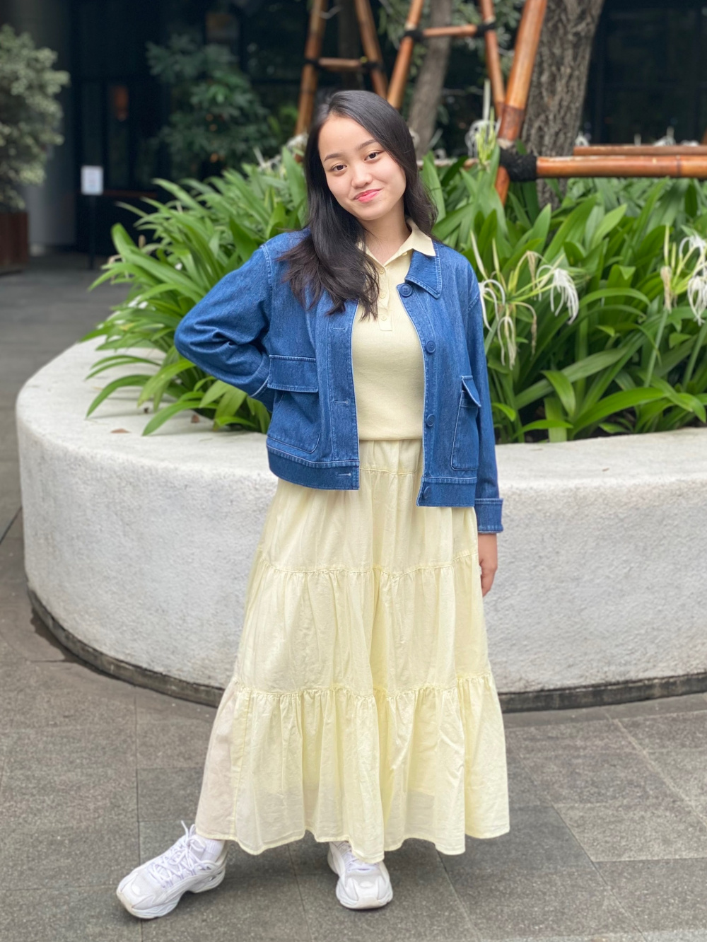 Check styling ideas forSatin Dress | SleevelessJersey Relax Jacket|  UNIQLO ID