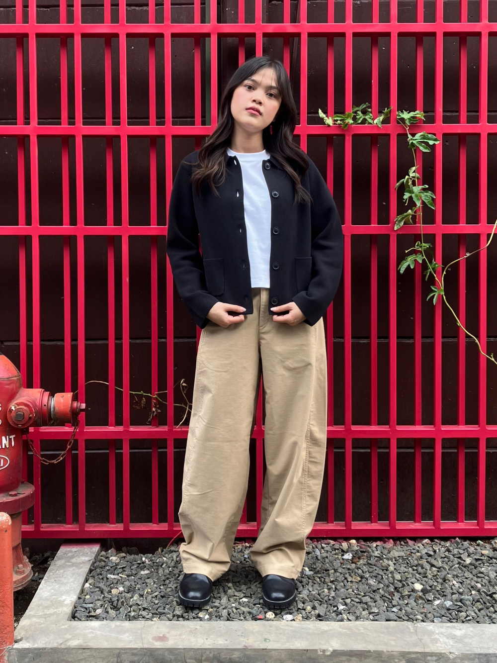 Check styling ideas for「Milano Ribbed Knitted Jacket