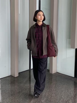 Jaket Blouson Pendek Ritsleting