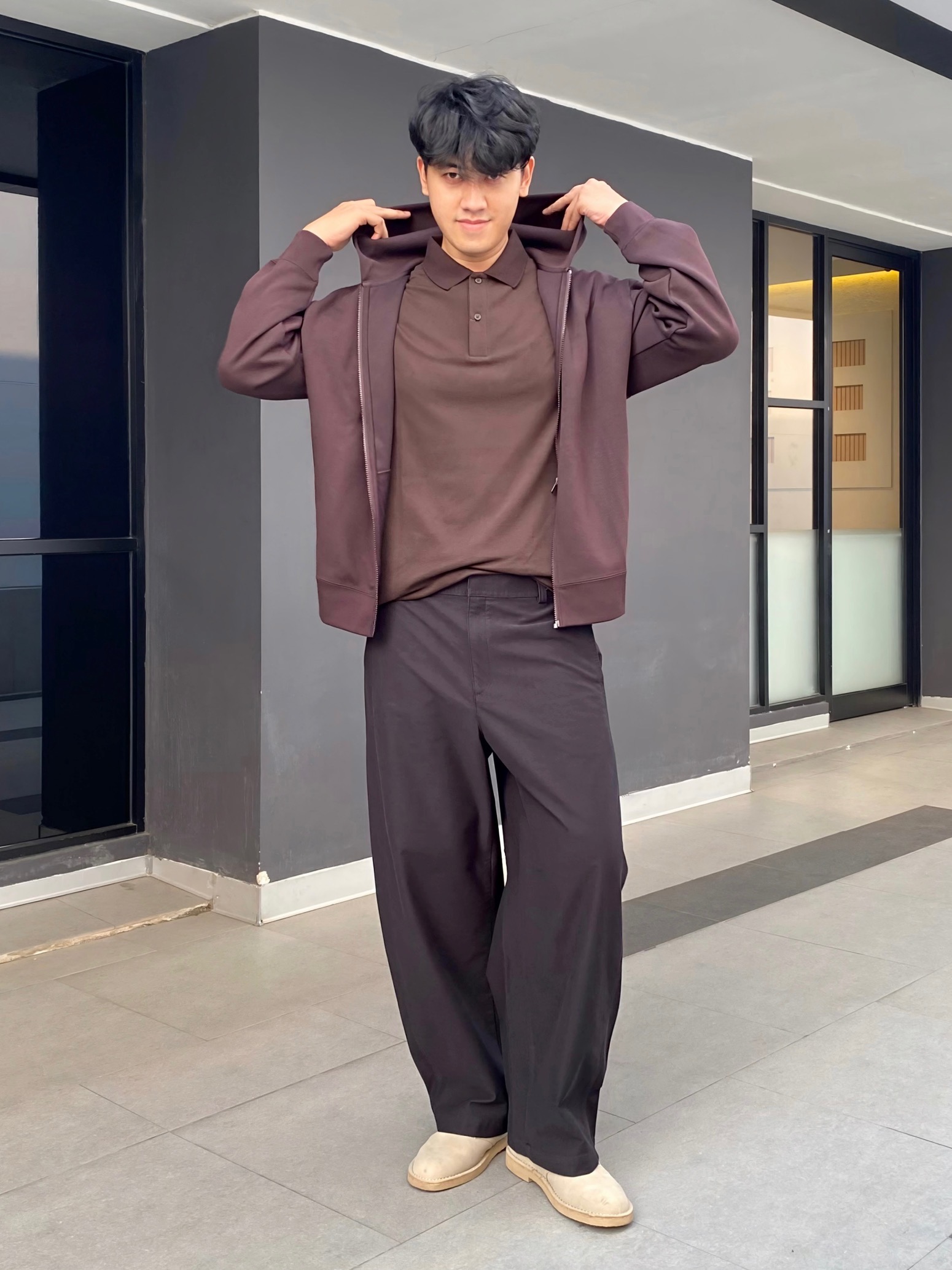 Sweat Oversized Full Zip Hoodie