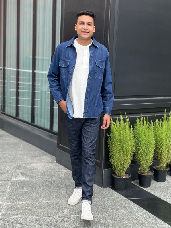 Uniqlo best sale jean shirt