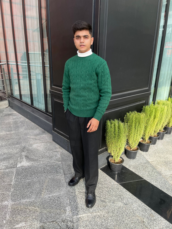 Uniqlo green clearance sweater