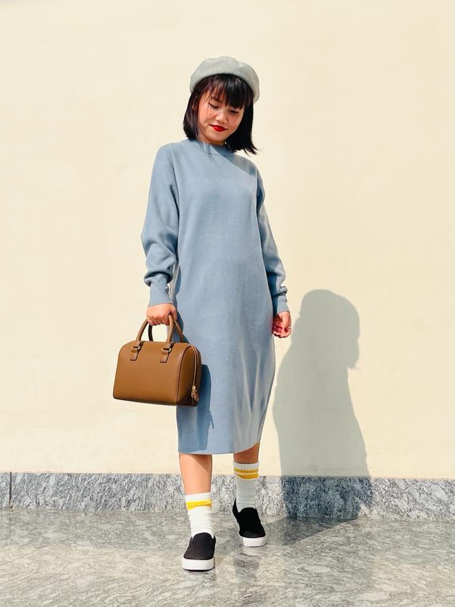 Check styling ideas for「Easy Flared Leggings Trousers、2 WAY Boston Bag」