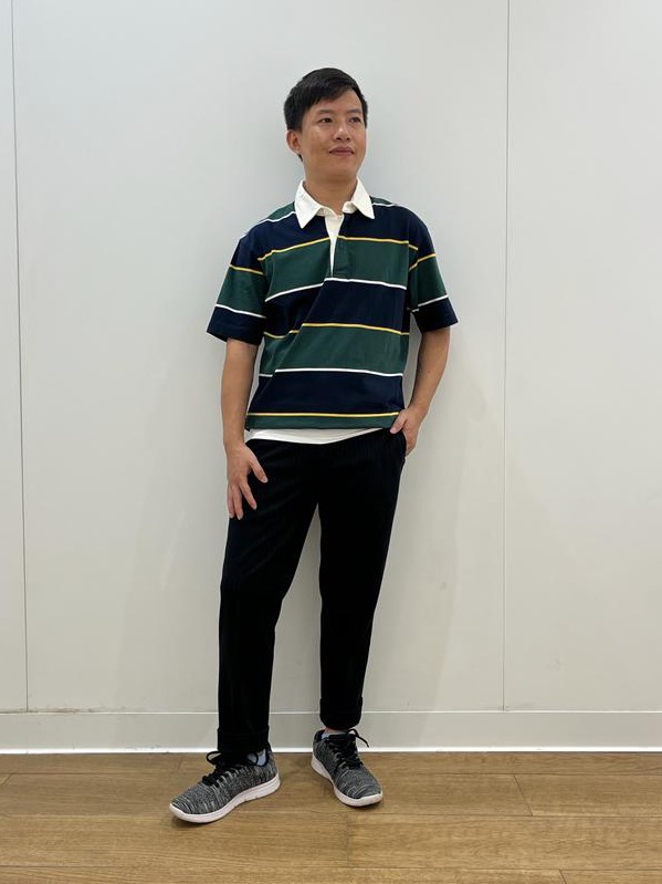 Uniqlo black cheap polo