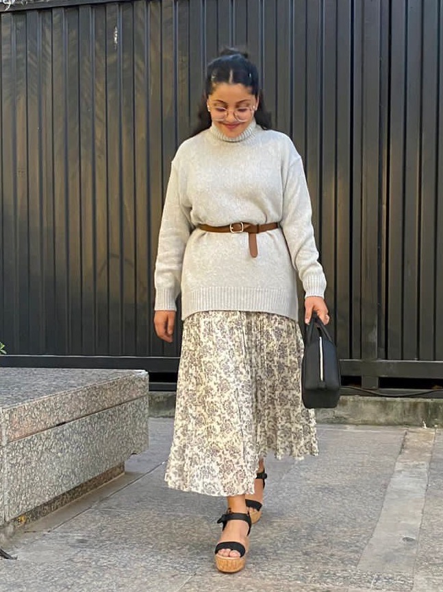 Chiffon skirt outlet uniqlo