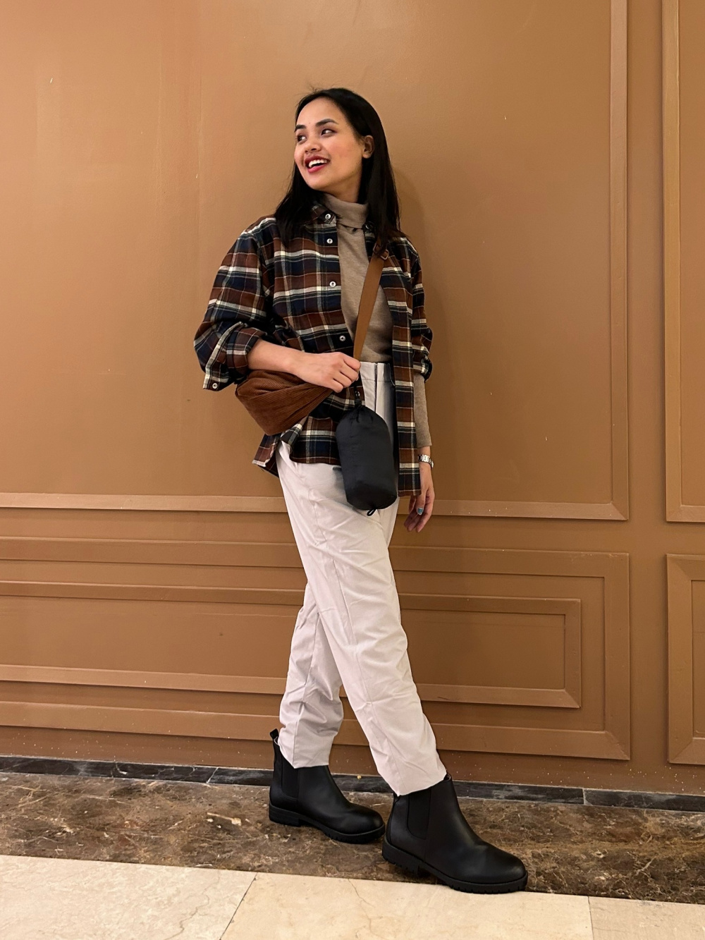 Checkered hotsell blouse outfit