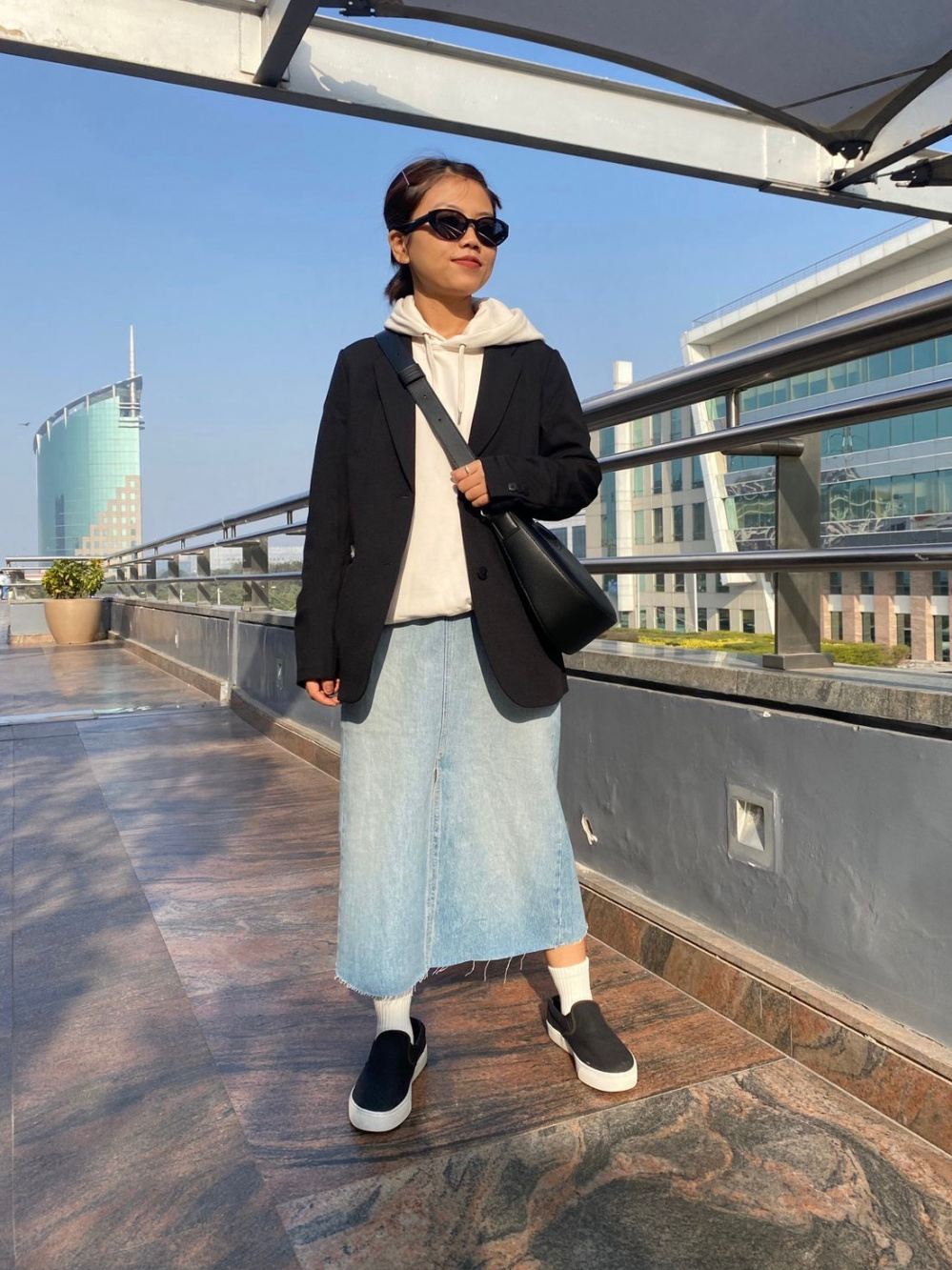 Check styling ideas for「3D Knit Mesh Long-Sleeve Crew Neck