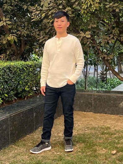 MEN'S WAFFLE HENLEY NECK LONG SLEEVE T-SHIRT | UNIQLO IN