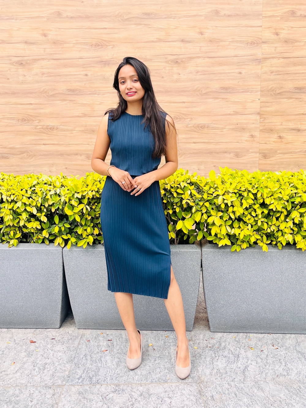 Uniqlo pleated dress new arrivals