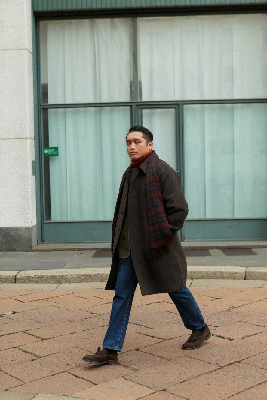 Uniqlo cheap balmacaan coat