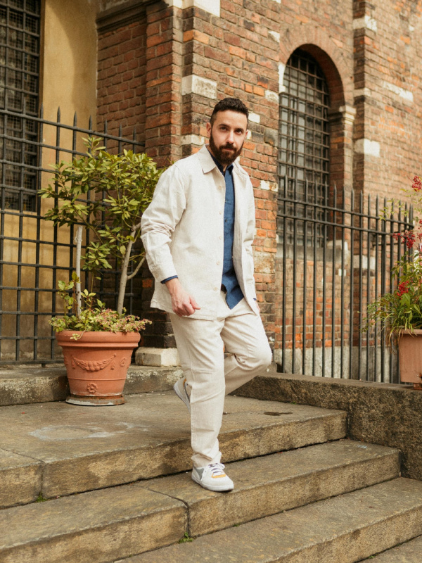 Uniqlo linen best sale trousers mens