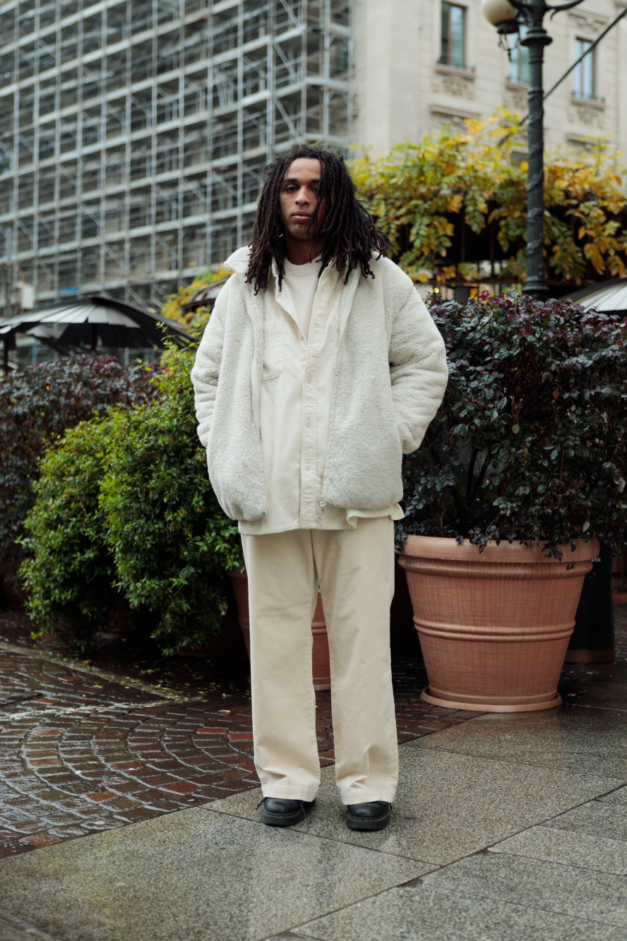 Check styling ideas for「Fluffy Yarn Fleece Full-Zip Jacket、Cargo Jogger  Pants」