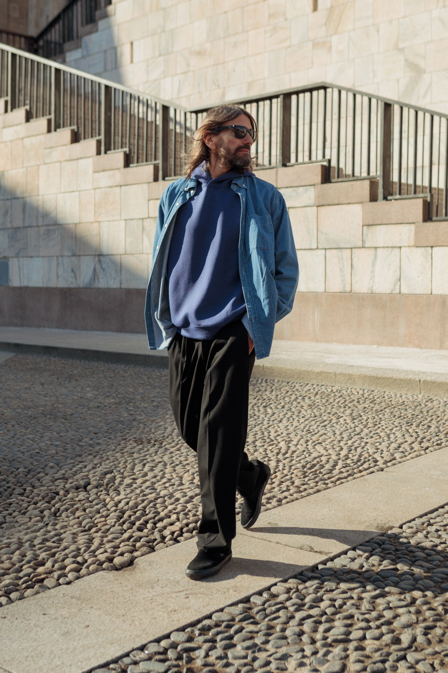 Check styling ideas for「+J Pleated Tapered Pants」