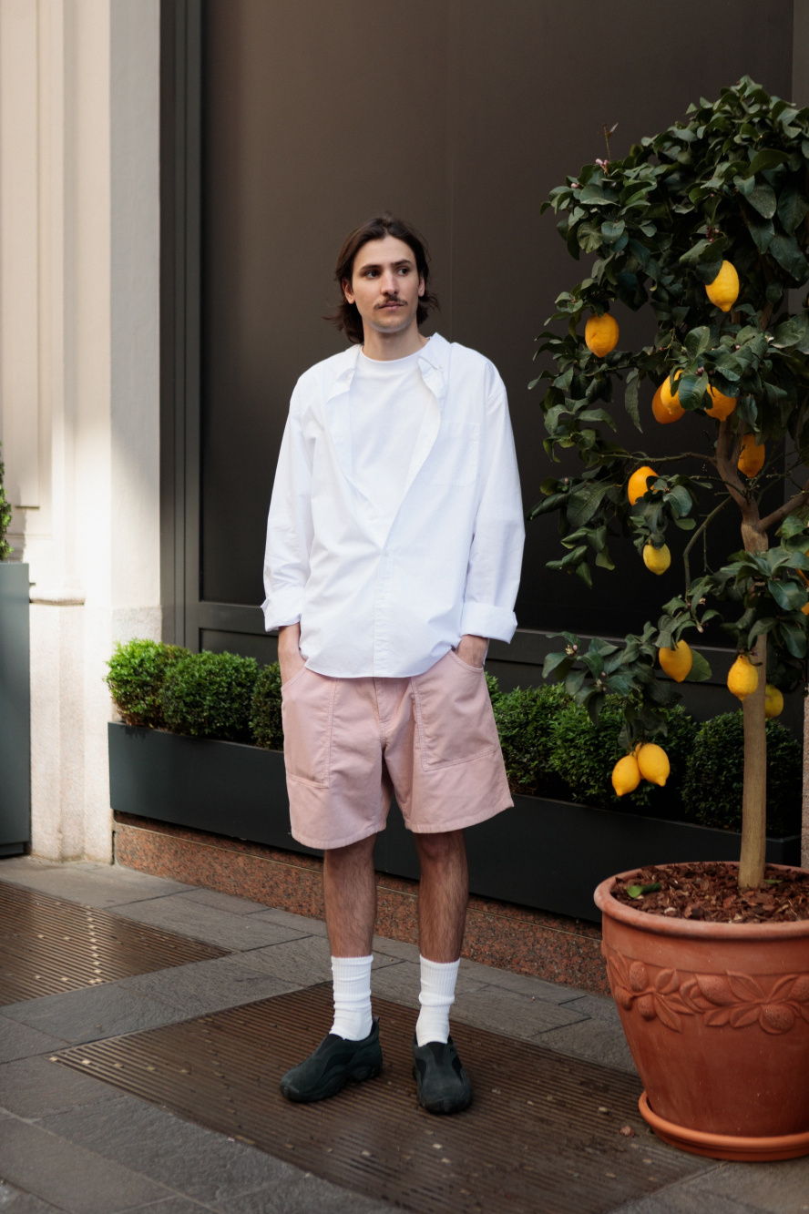 Pink 2024 corduroy shorts