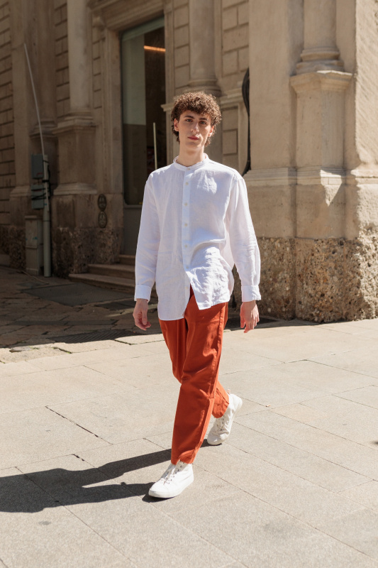 Check styling ideas for「JW Anderson Dry Pique Short Sleeve Polo