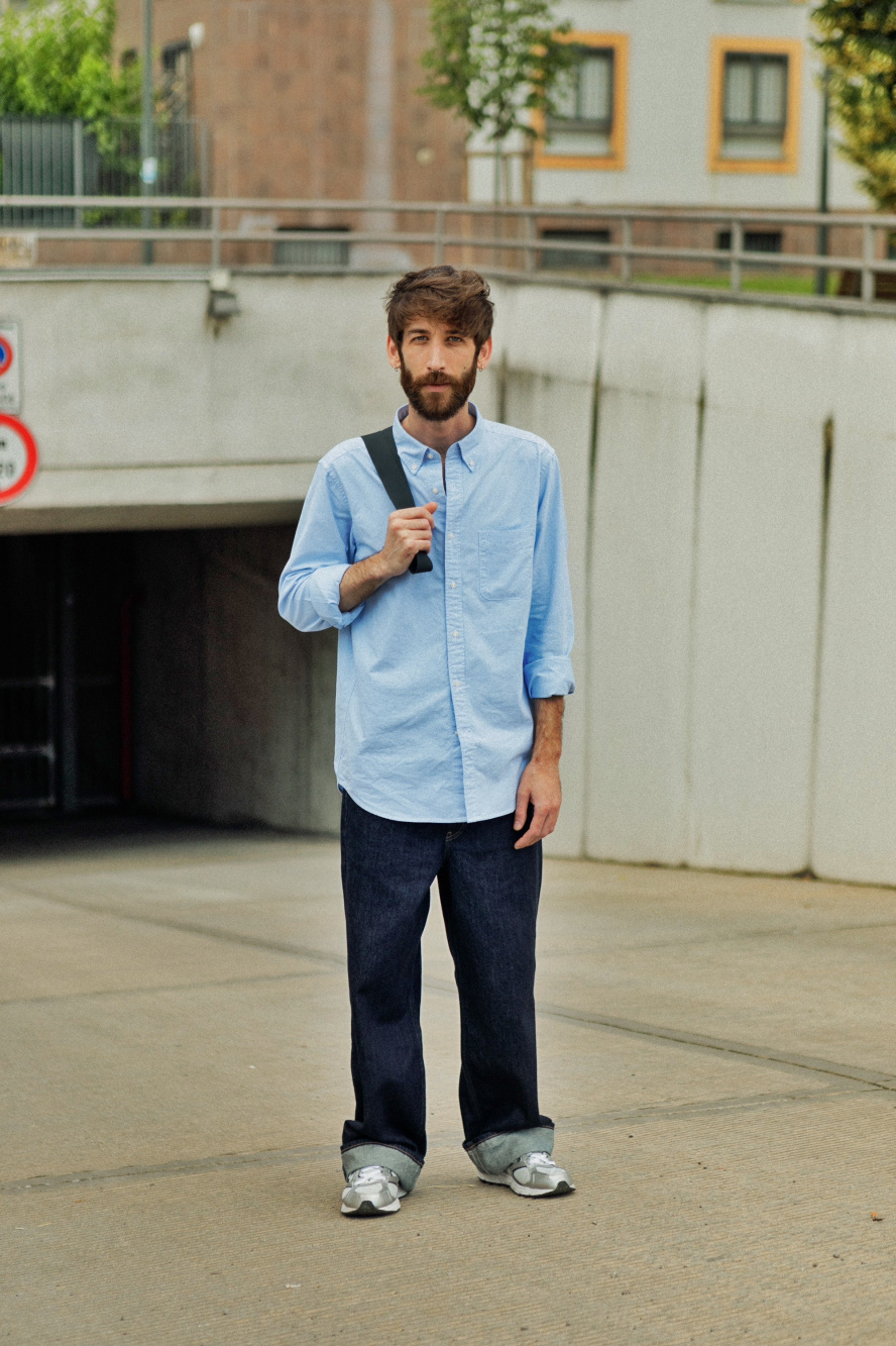 Long sleeve shop polo with jeans