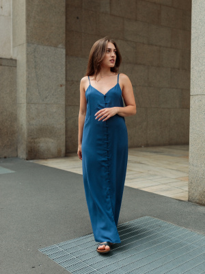 Button Down Camisole Flare Dress | UNIQLO US