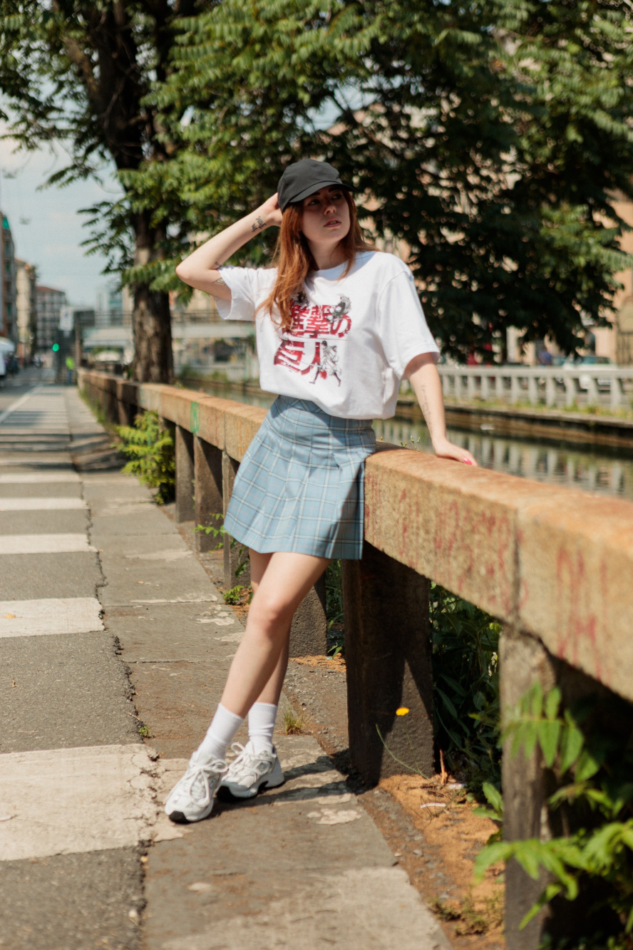 Oversized shirt with skirt online