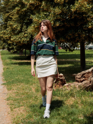 Rugger Striped Short Sleeve Polo Shirt | UNIQLO US