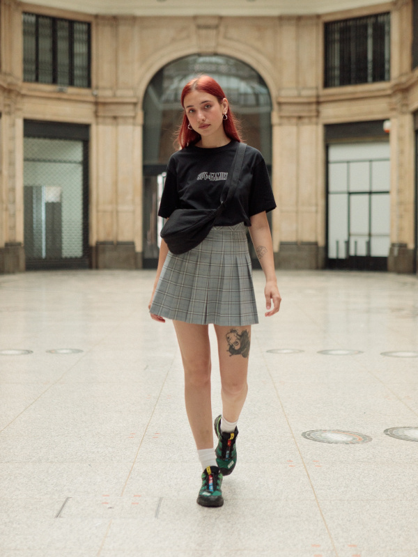 Pleated Mini Skirt