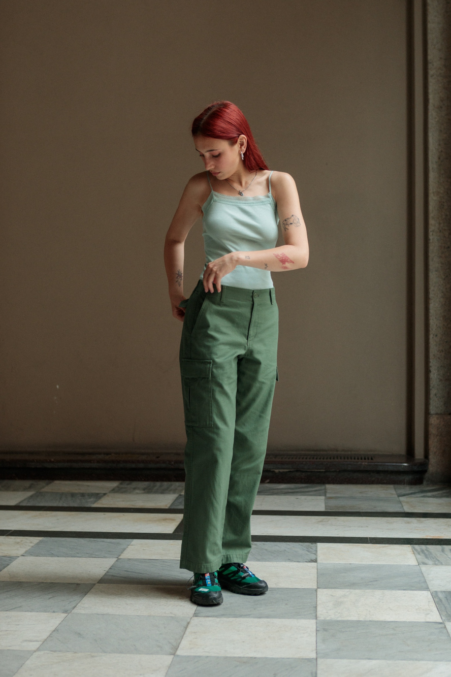 Check styling ideas for「Wide Straight Cargo Pants」