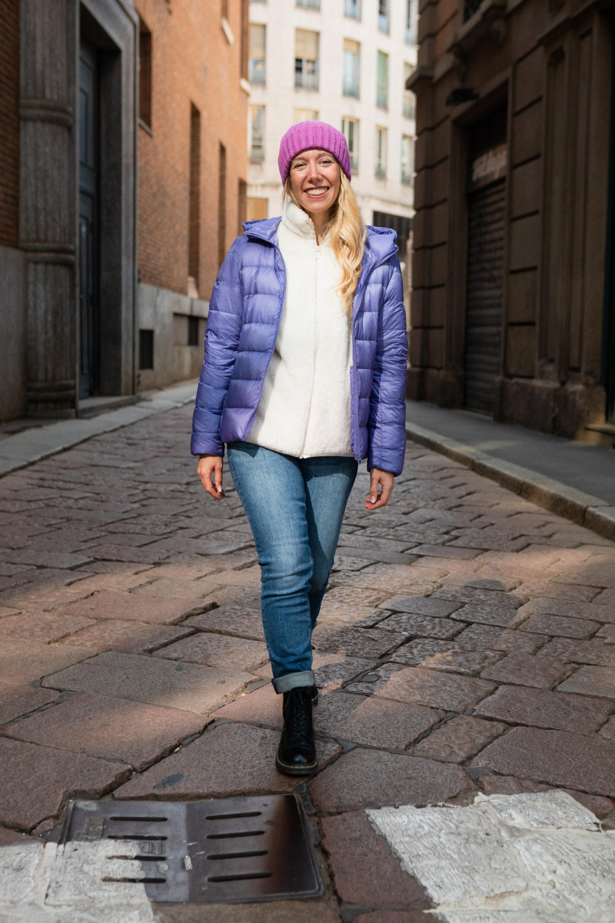 Check styling ideas for「Fluffy Yarn Fleece FullZip Jacket、Baggy Jeans