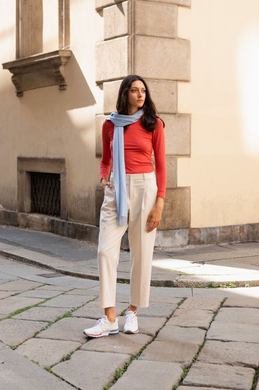 Check styling ideas for「HEATTECH Pleated Tapered Pants」